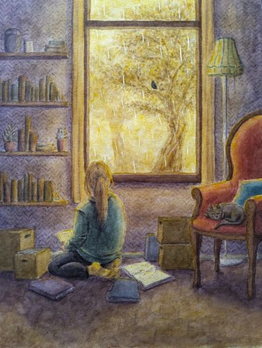 Staring - Watercolour